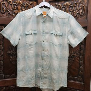 Mens Hugo Boss button down short sleeve shirt